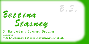 bettina stasney business card